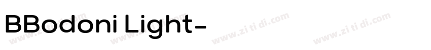 BBodoni Light字体转换